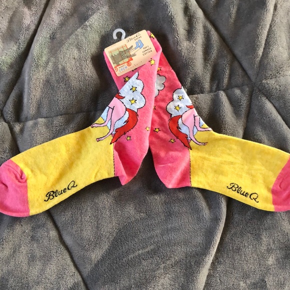 NWT Blue Q unicorn socks - Picture 2 of 3